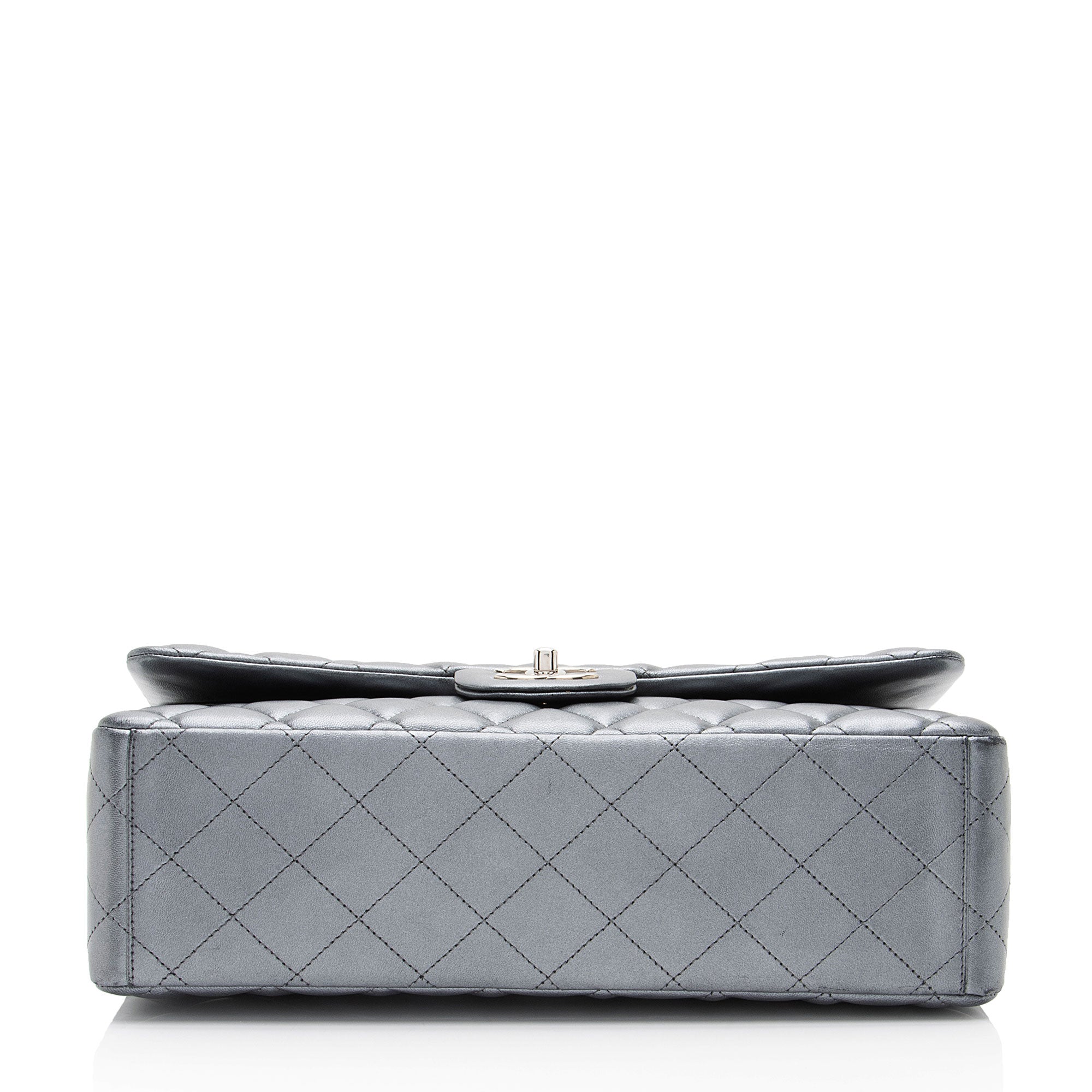 Chanel Metallic Lambskin Classic Maxi Double Flap Bag
