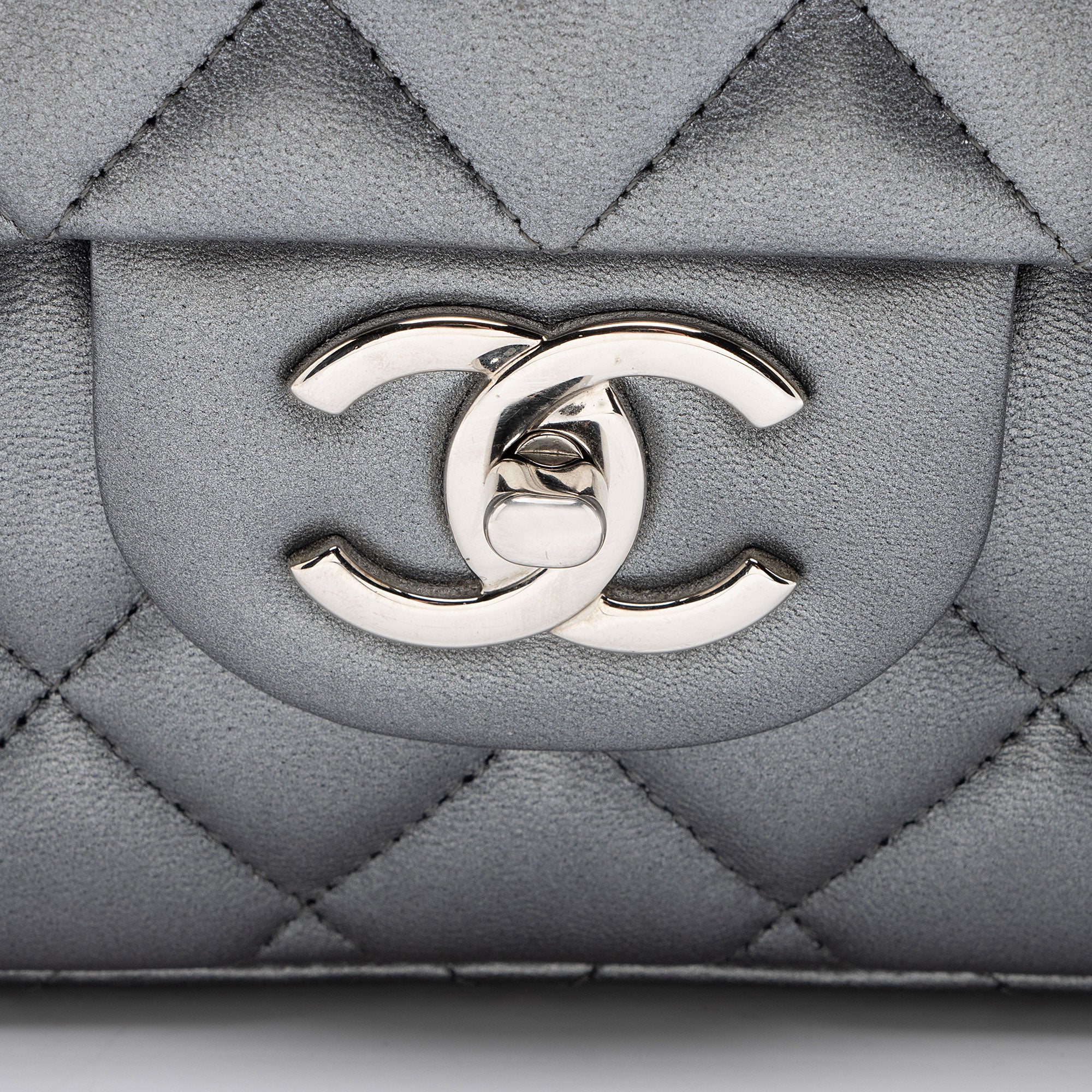 Chanel Metallic Lambskin Classic Maxi Double Flap Bag