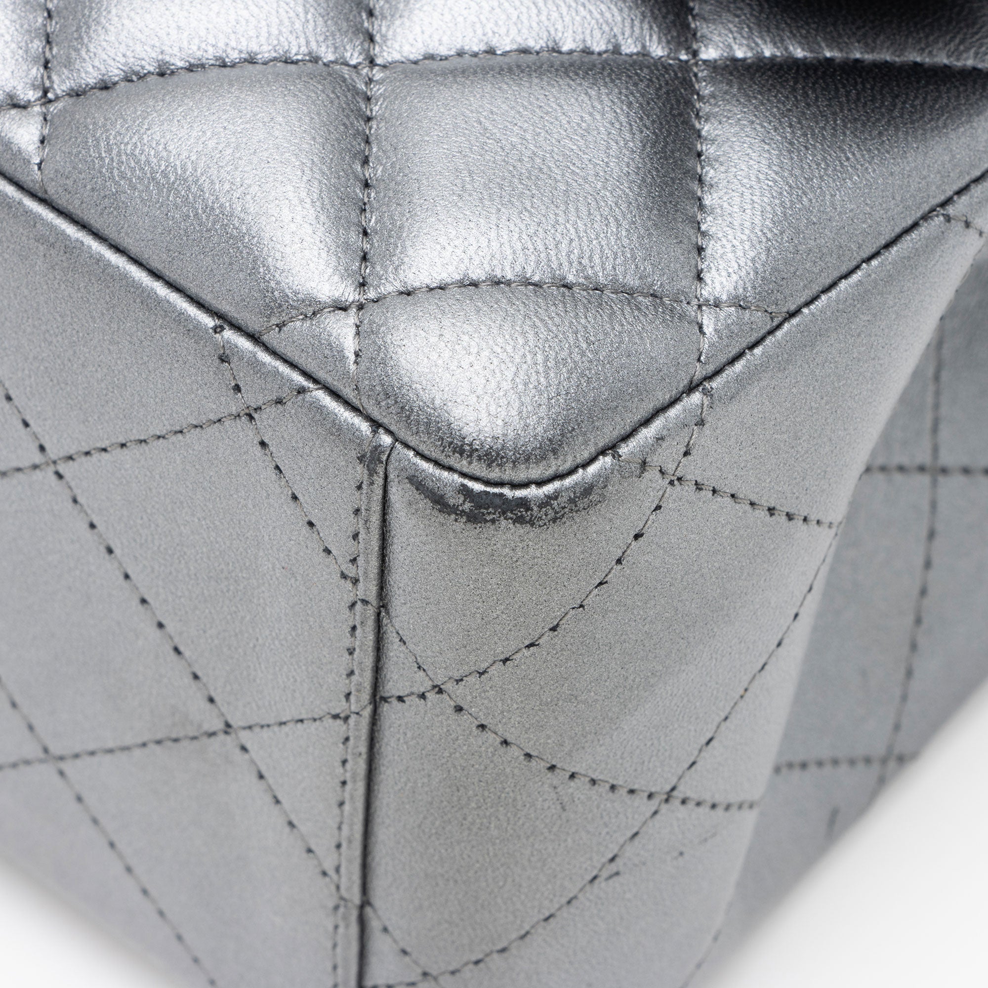 Chanel Metallic Lambskin Classic Maxi Double Flap Bag