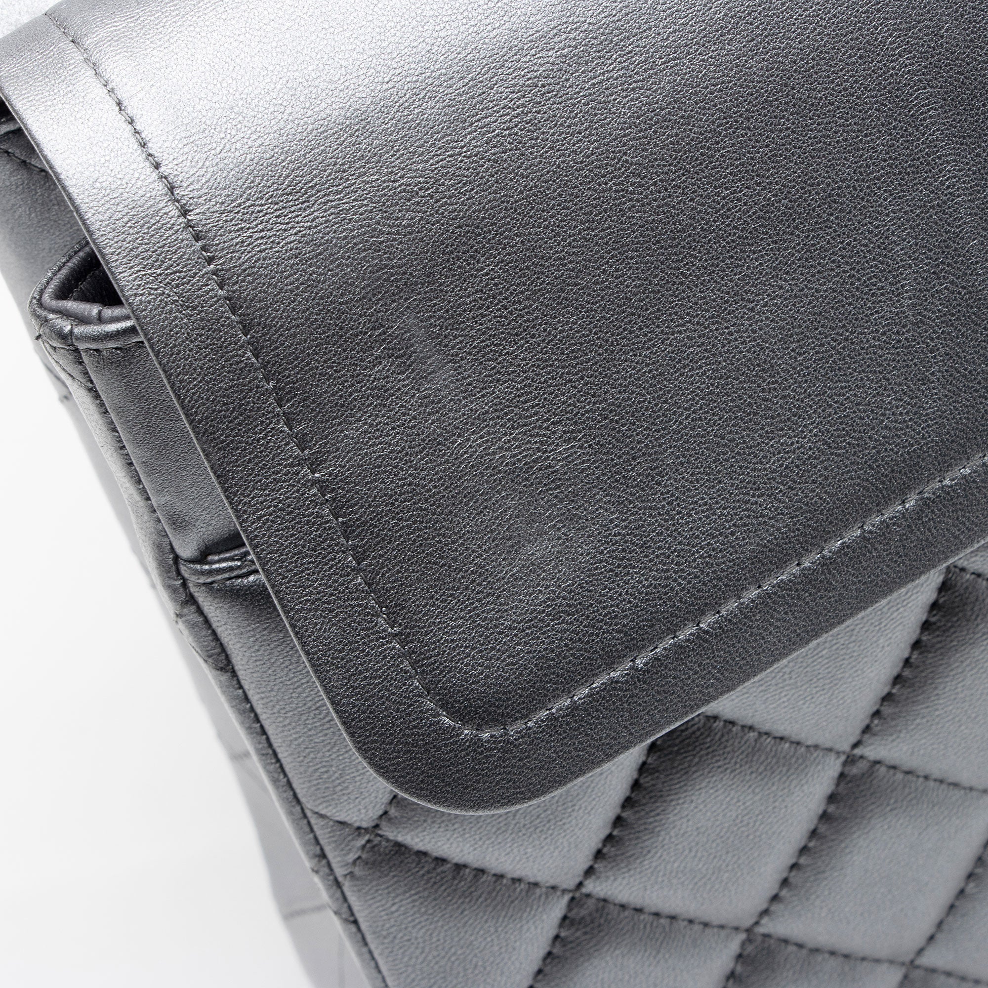 Chanel Metallic Lambskin Classic Maxi Double Flap Bag