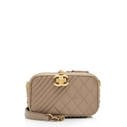 Chanel Metallic Lambskin Coco Camera Mini Shoulder Bag (SHF-7xYr5Z)