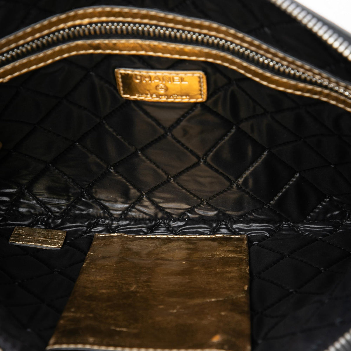 Chanel Metallic Lambskin Je Ne Suis Pas En Solde Clutch