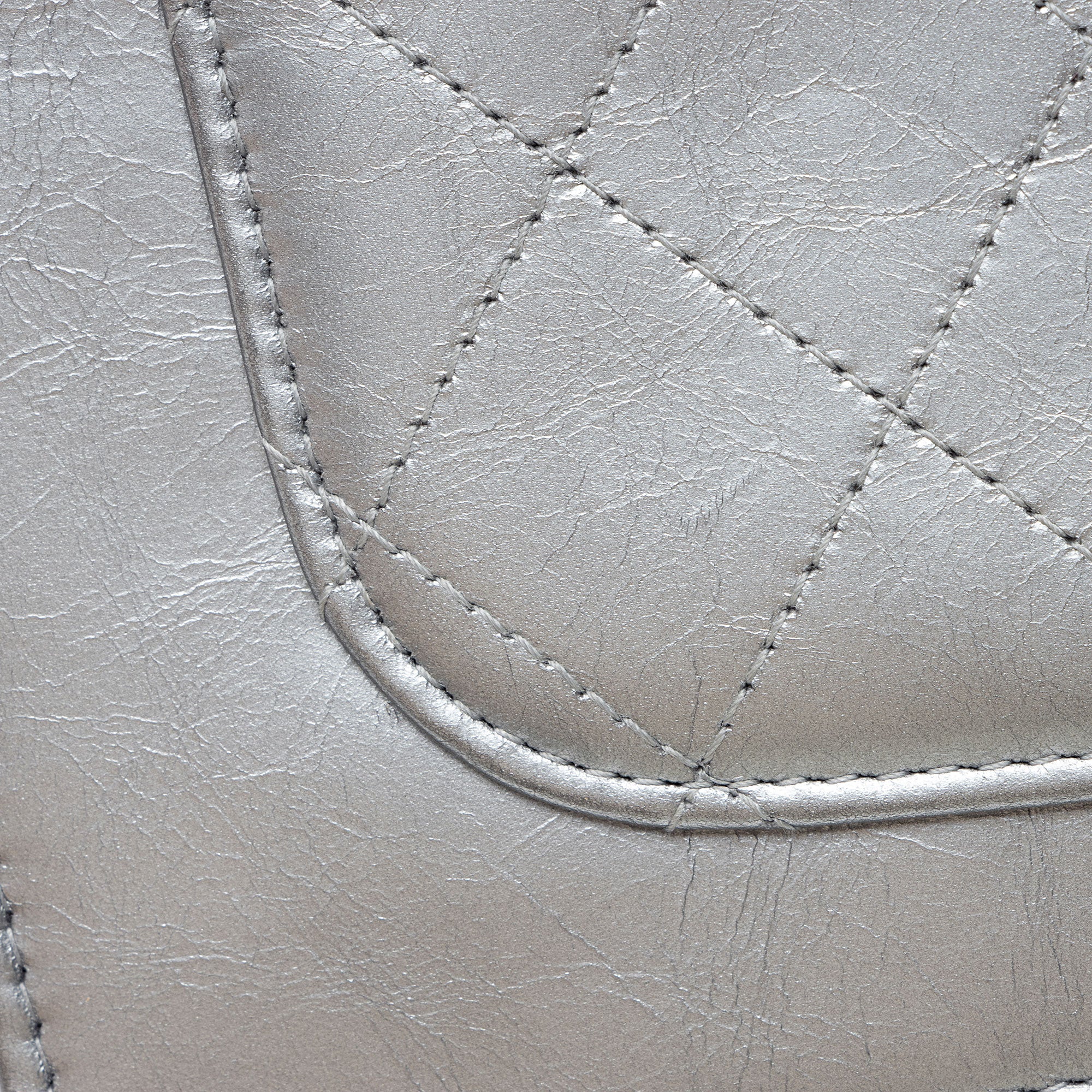 Chanel Metallic Lambskin Written In Chain Wallet on Chain