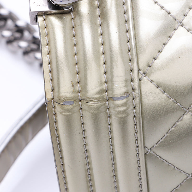 Silver patent 2025 bag