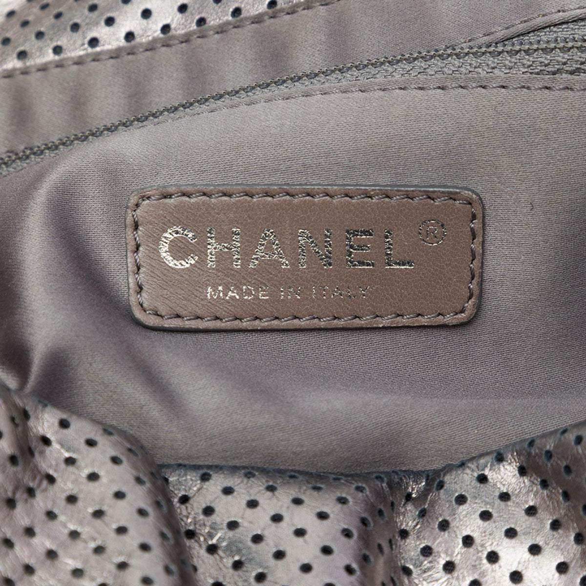 Chanel Metallic Perforated Calfskin Reissue 2.55 Drill Accordion Flap