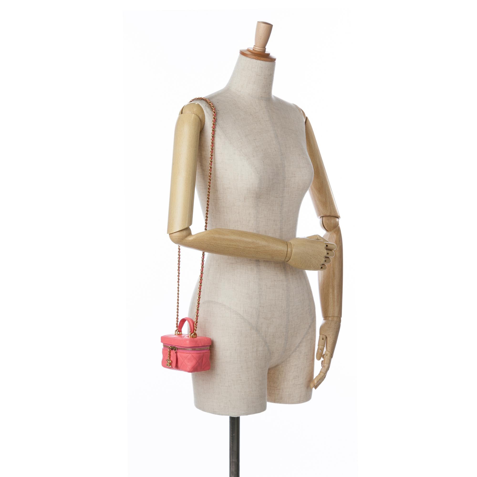 Chanel Micro Caviar Chain Vanity Bag