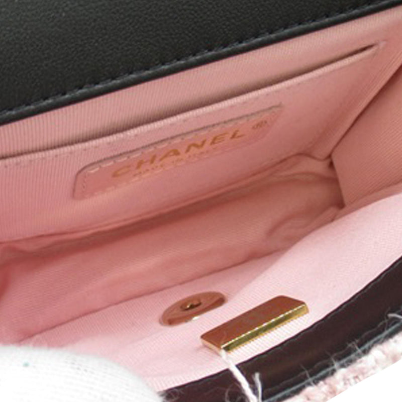 Chanel Mini Braided Classic Tweed Single Flap Bag (SHG-J3zNOx)