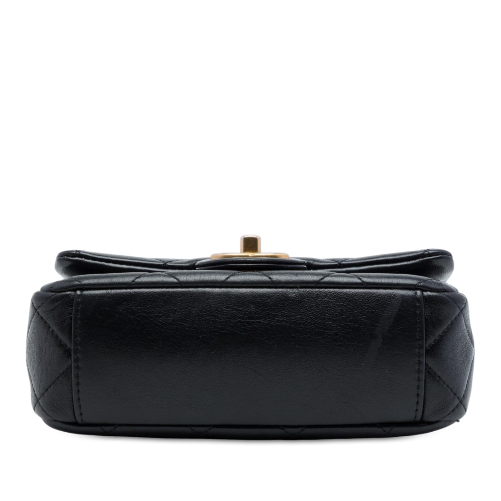 Chanel Mini CC Quilted Calfskin Multi Chain Single Flap