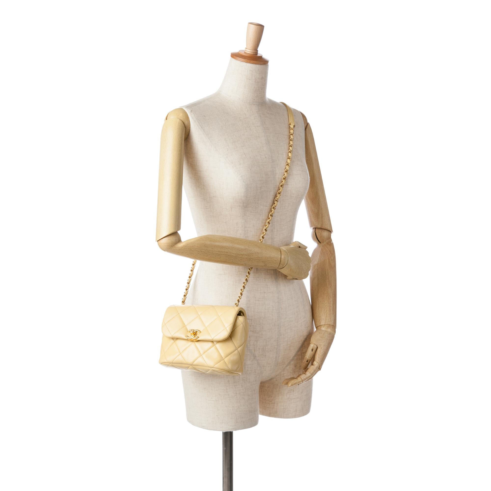 Chanel Mini CC Quilted Caviar Flap