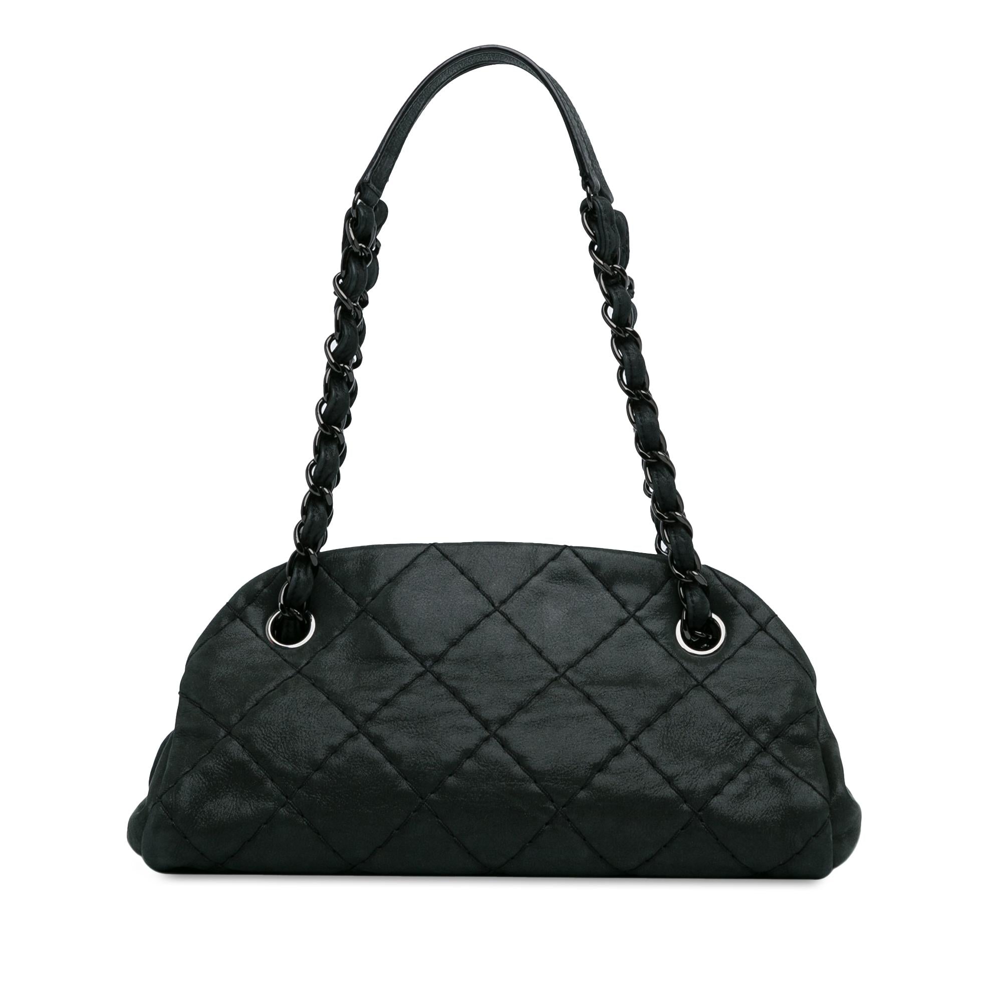 Chanel Mini Calfskin Just Mademoiselle Bowling Bag (SHG-o7RT81)