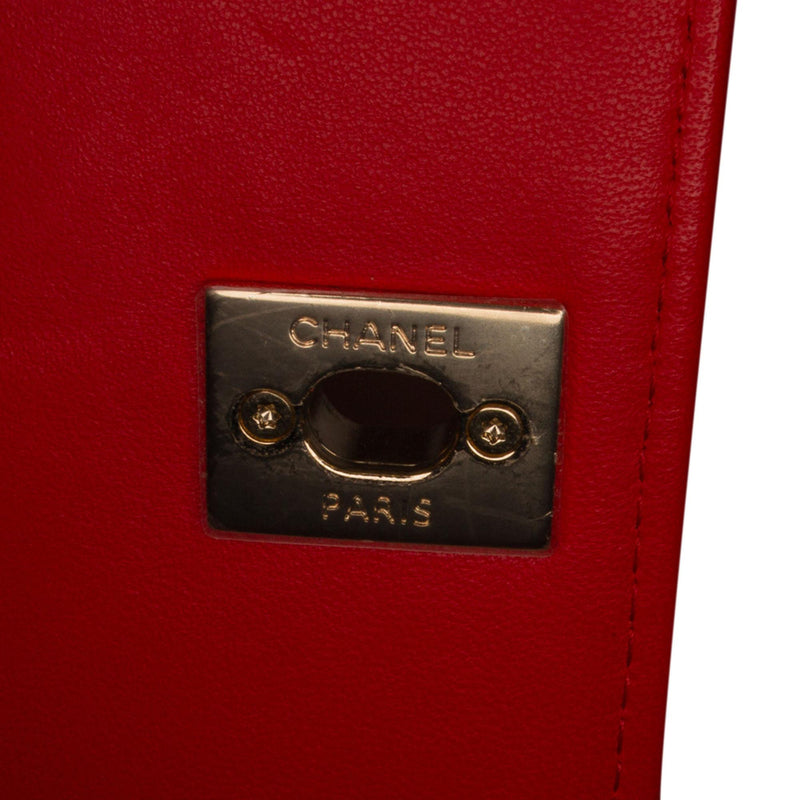 Chanel Mini Chevron Quilted Lambskin Trendy CC Chain Wallet (SHG-ne3z79)