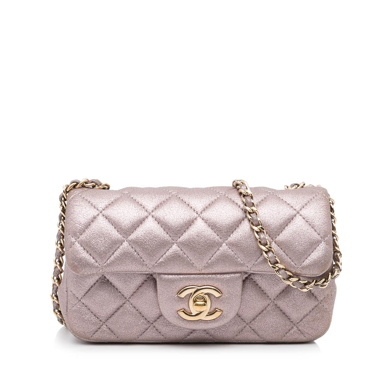 Chanel Mini Classic Lambskin Rectangular Single Flap (SHG-hcUMmT