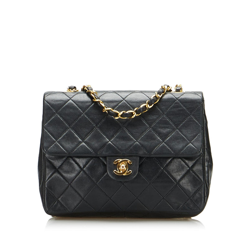 Chanel Mini Classic Lambskin Square Flap (SHG-Qr3gqV) – LuxeDH