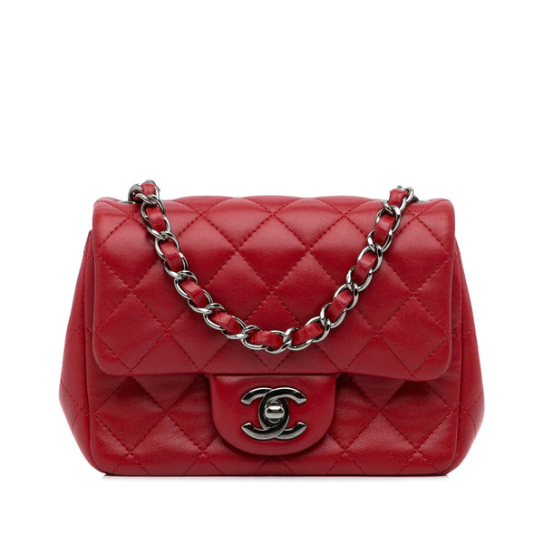 Chanel Mini Classic Lambskin Square Single Flap (SHG-xpK8dp)