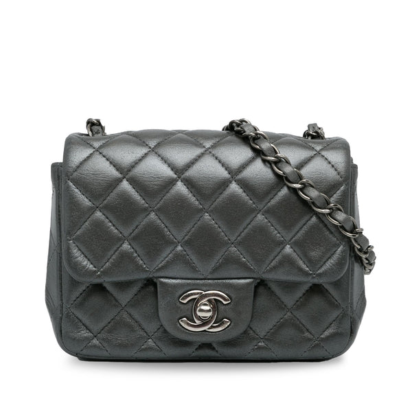Chanel Mini Classic Lambskin Square Single Flap (SHG-Lqr8P5)