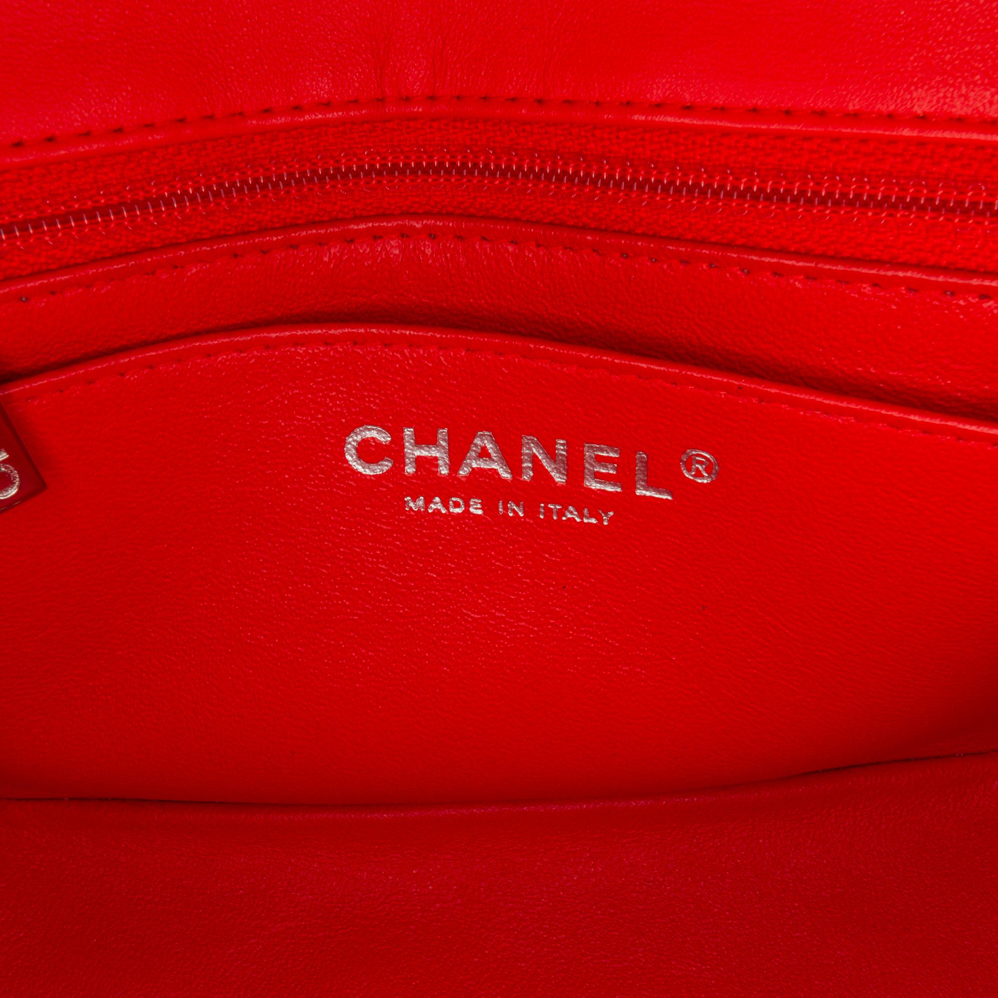 Chanel Mini Classic Square Patent Single Flap (SHG-alnMAa)