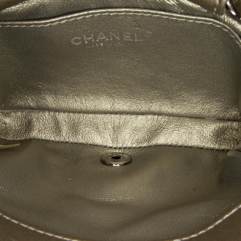 Chanel Mini Embellished Calfskin Chevron Square Envelop Flap (SHG-dgzXFp)