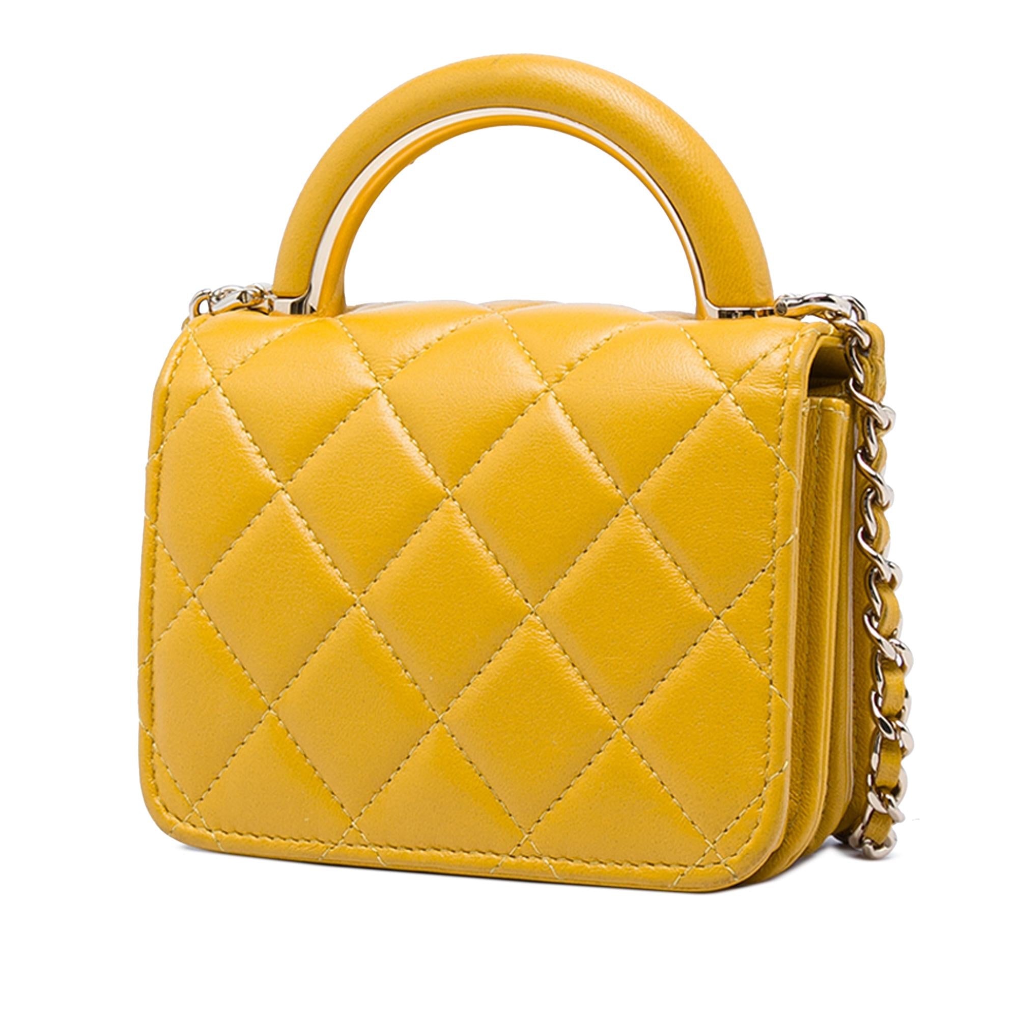 Chanel Mini Lambskin Paris Le19M Charming Top Handle Flap