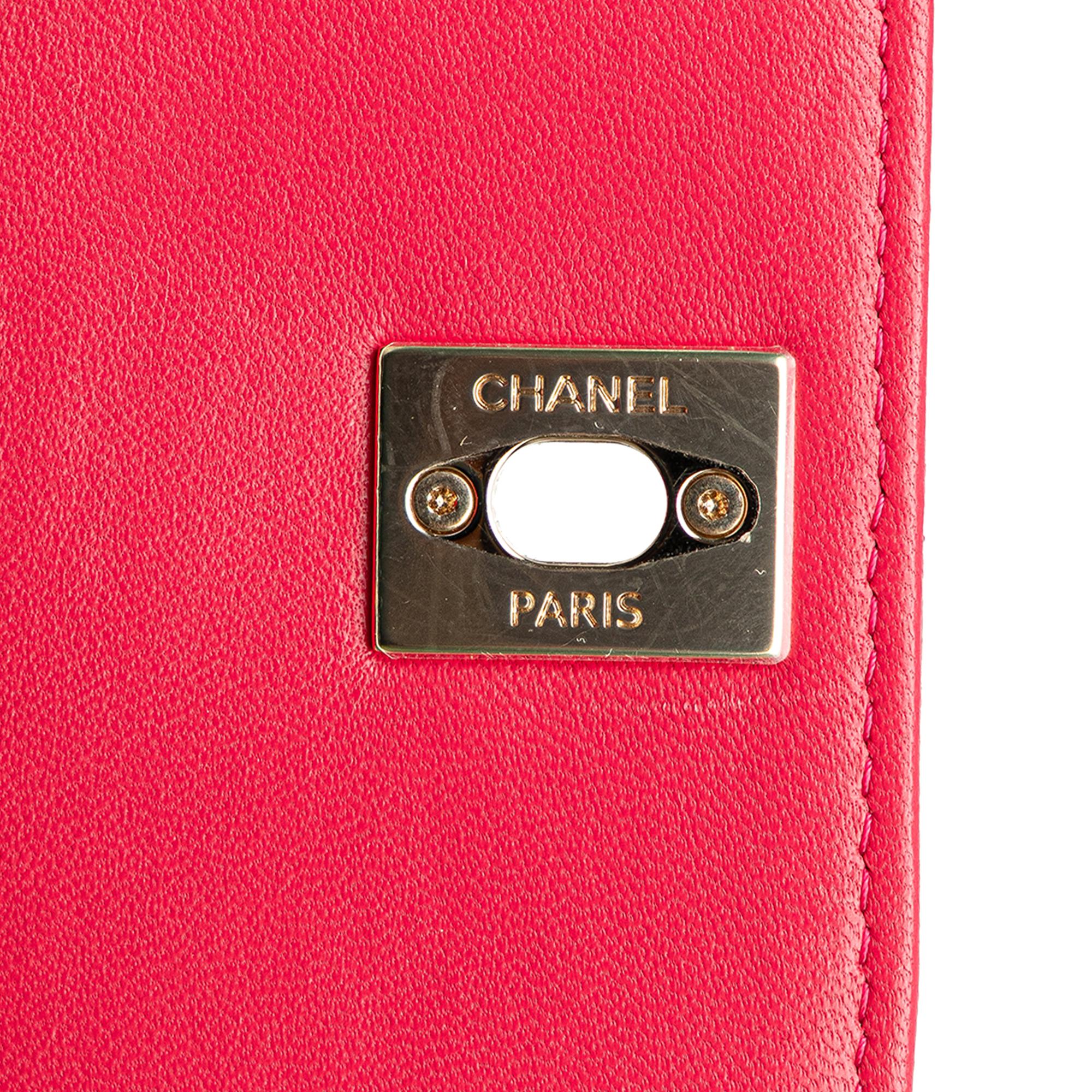 Chanel Mini Lambskin Trendy CC Clutch With Chain