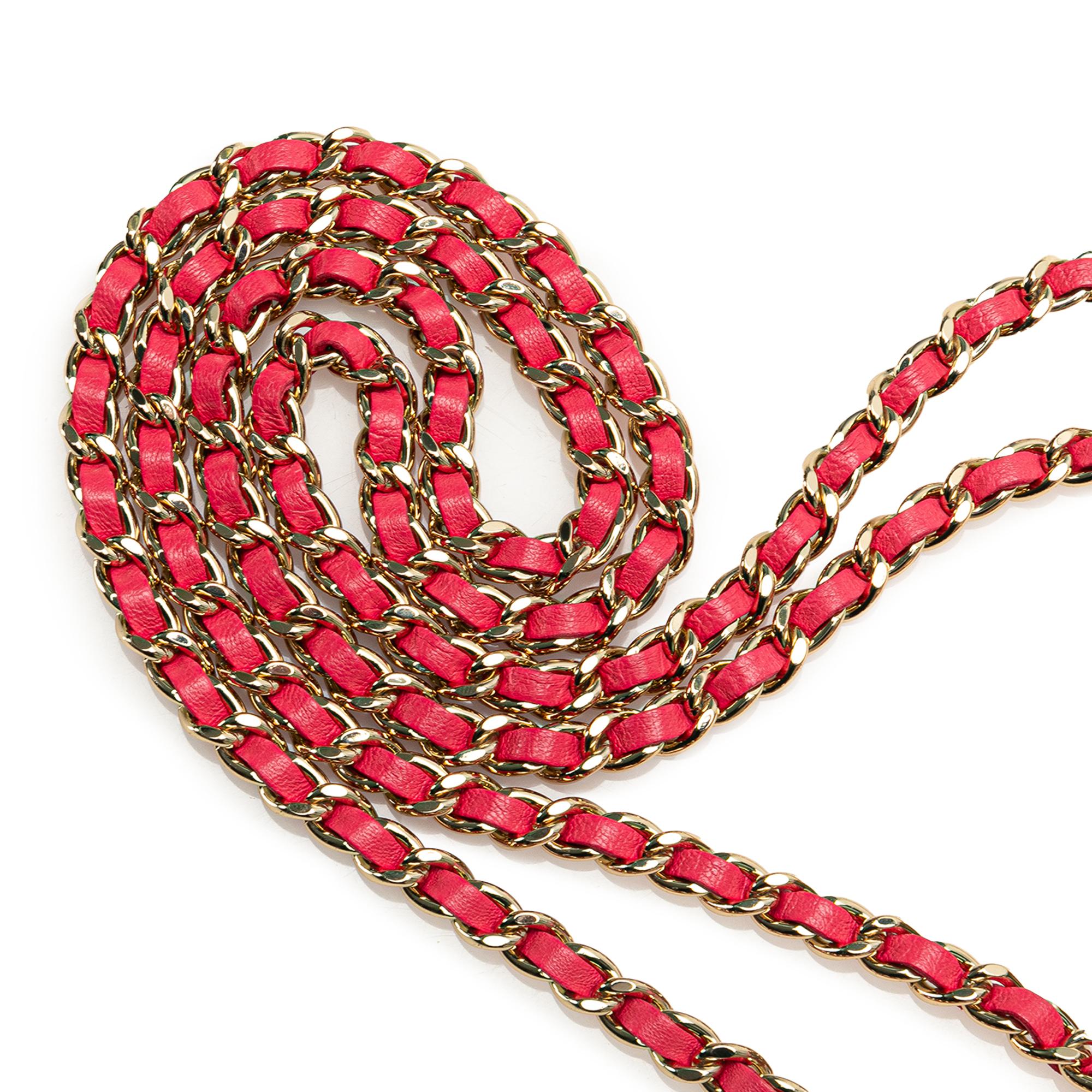 Chanel Mini Lambskin Trendy CC Clutch With Chain