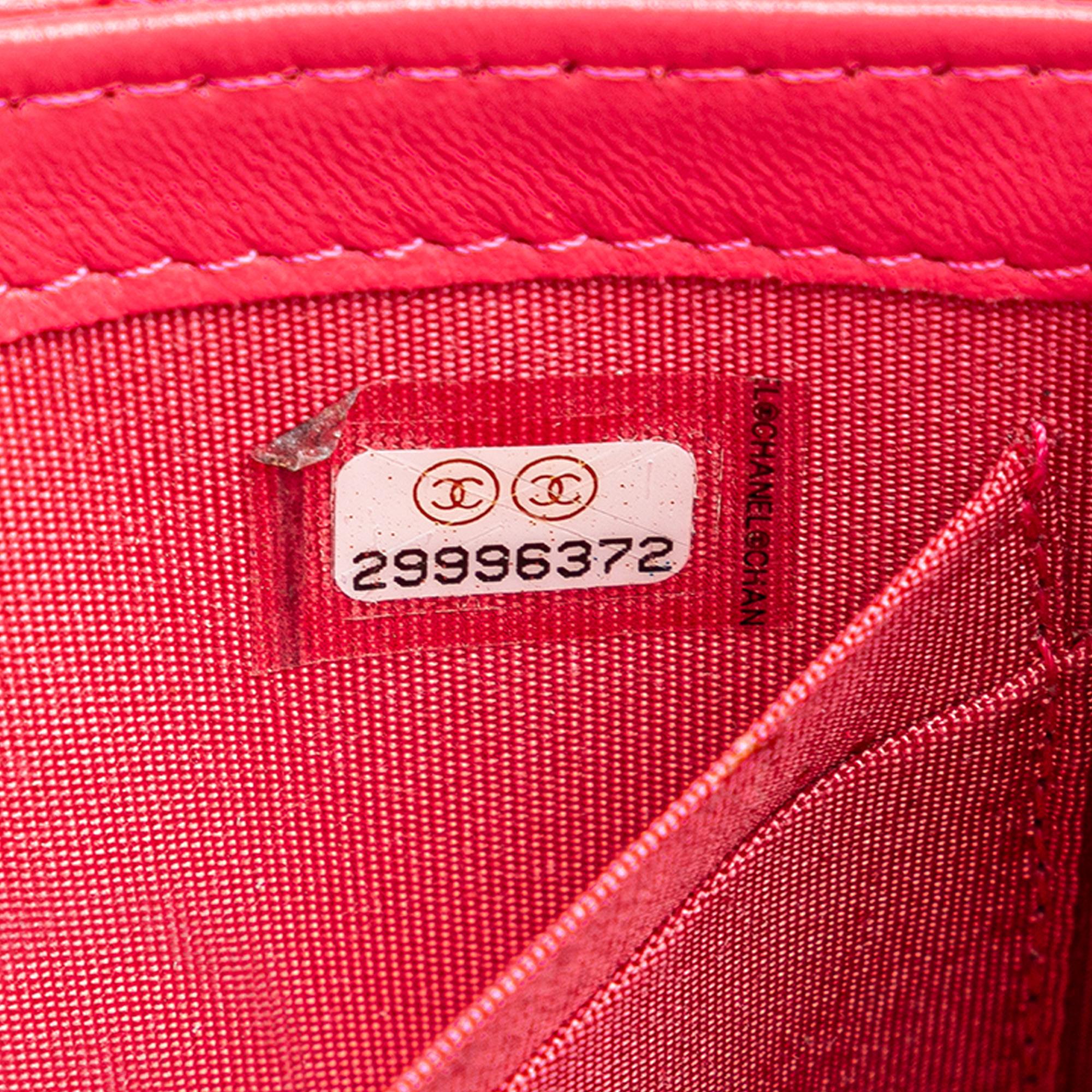 Chanel Mini Lambskin Trendy CC Clutch With Chain