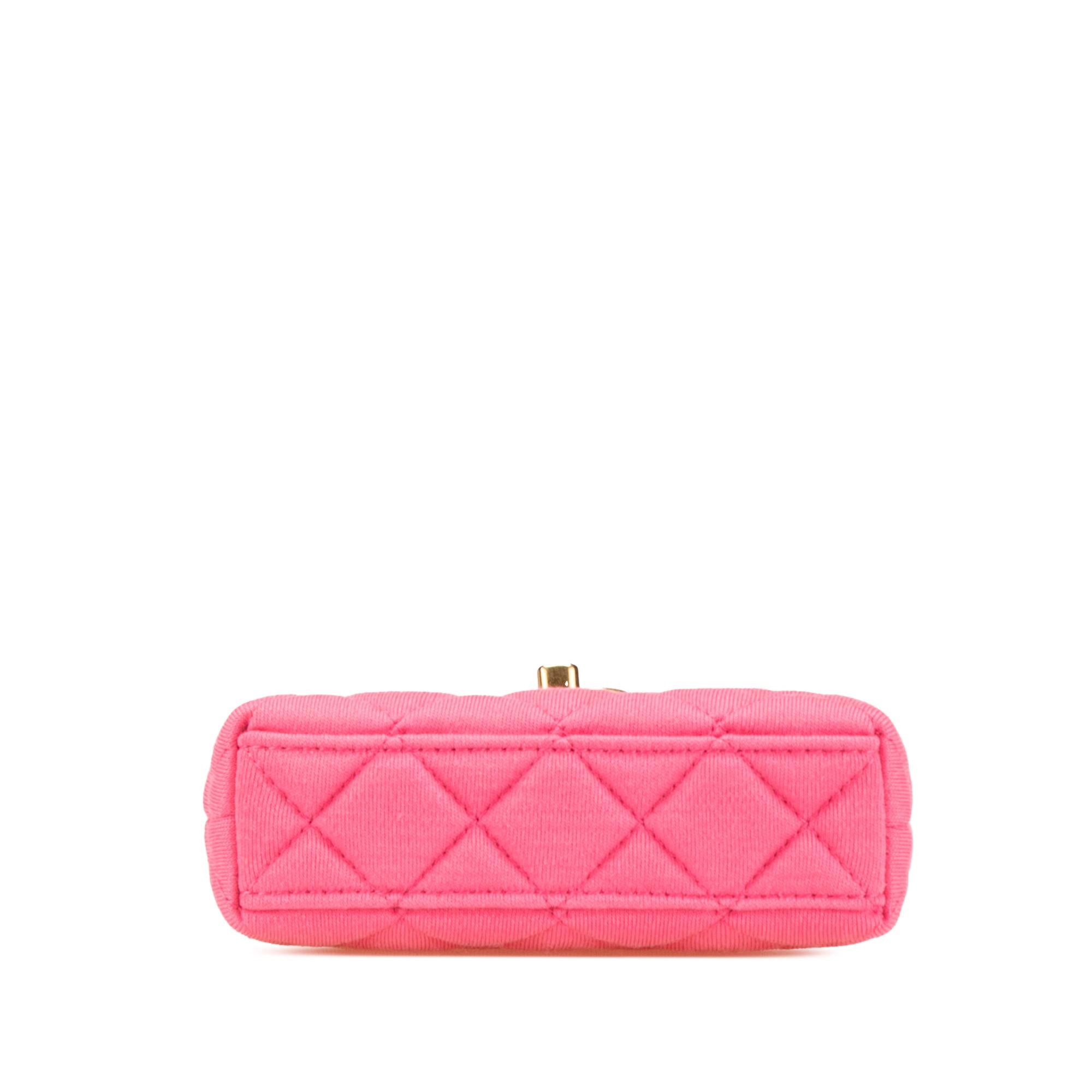 Chanel Mini Nano Jersey Kelly Shopper Bag