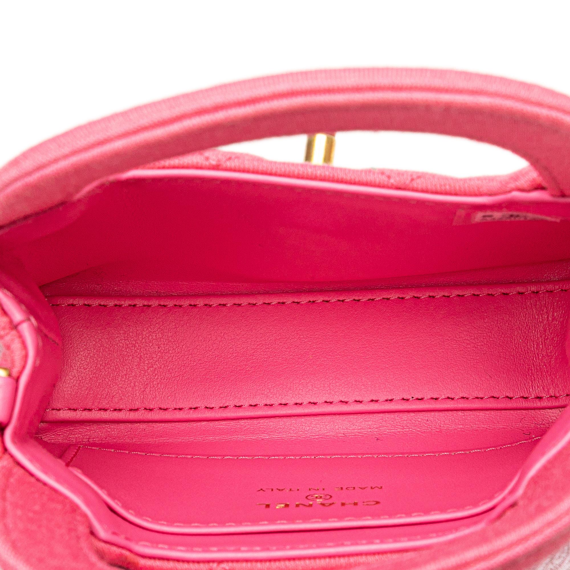 Chanel Mini Nano Jersey Kelly Shopper Bag