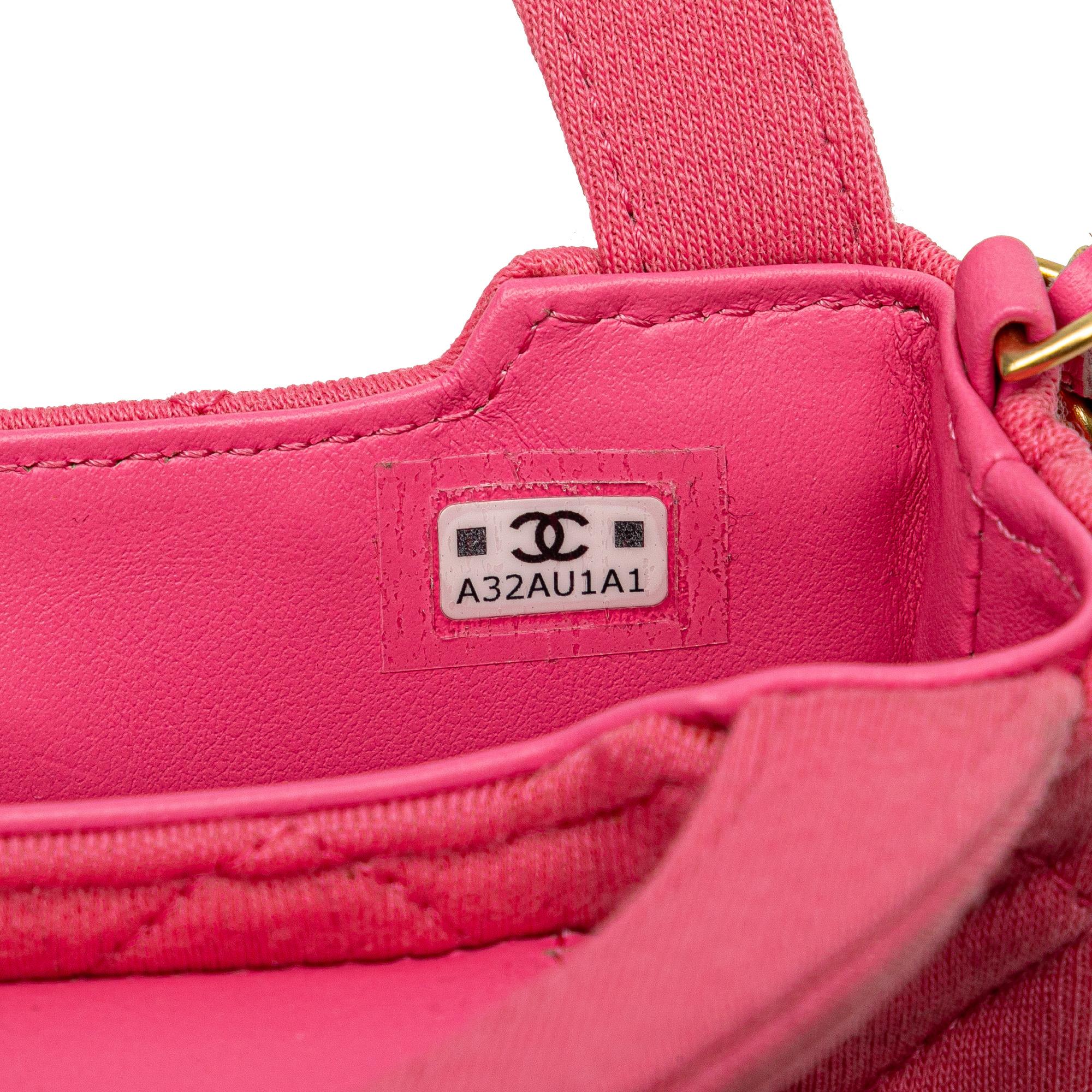 Chanel Mini Nano Jersey Kelly Shopper Bag