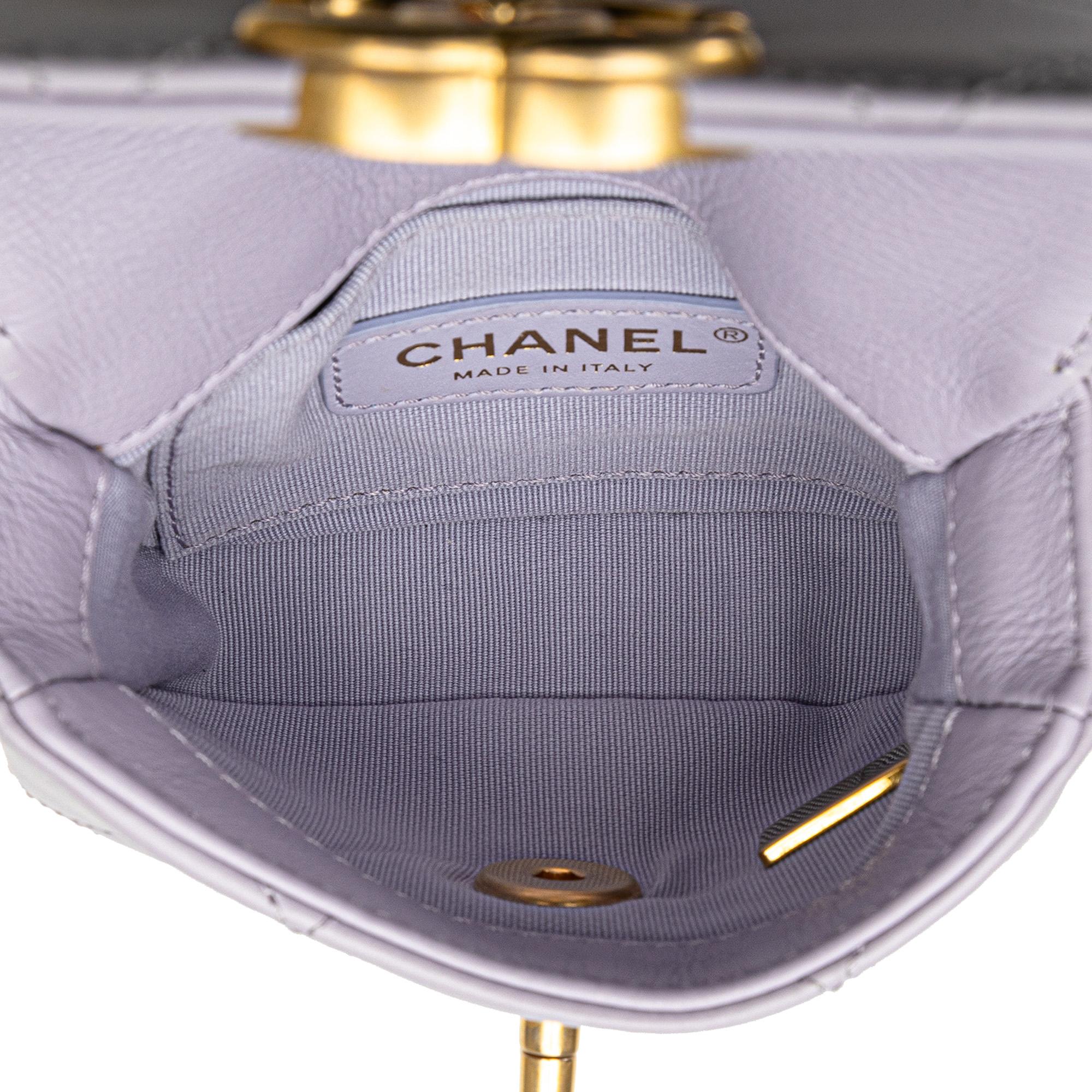 Chanel Mini Quilted Calfskin Framing Chain Flap