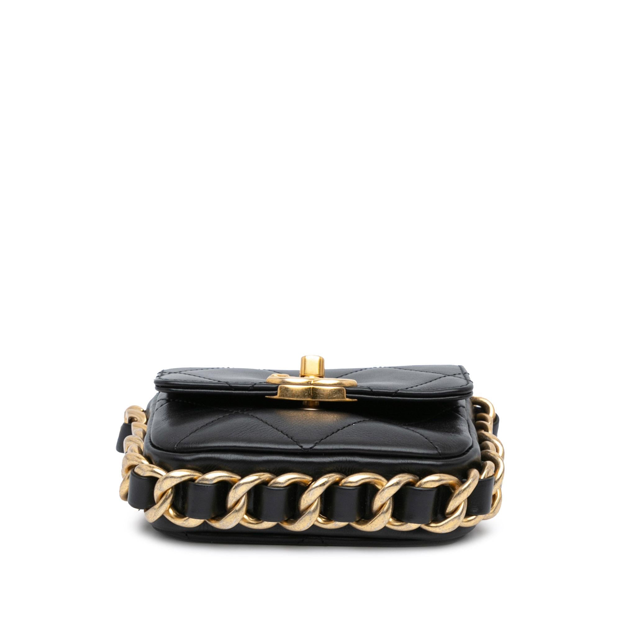Chanel Mini Quilted Calfskin Framing Chain Flap
