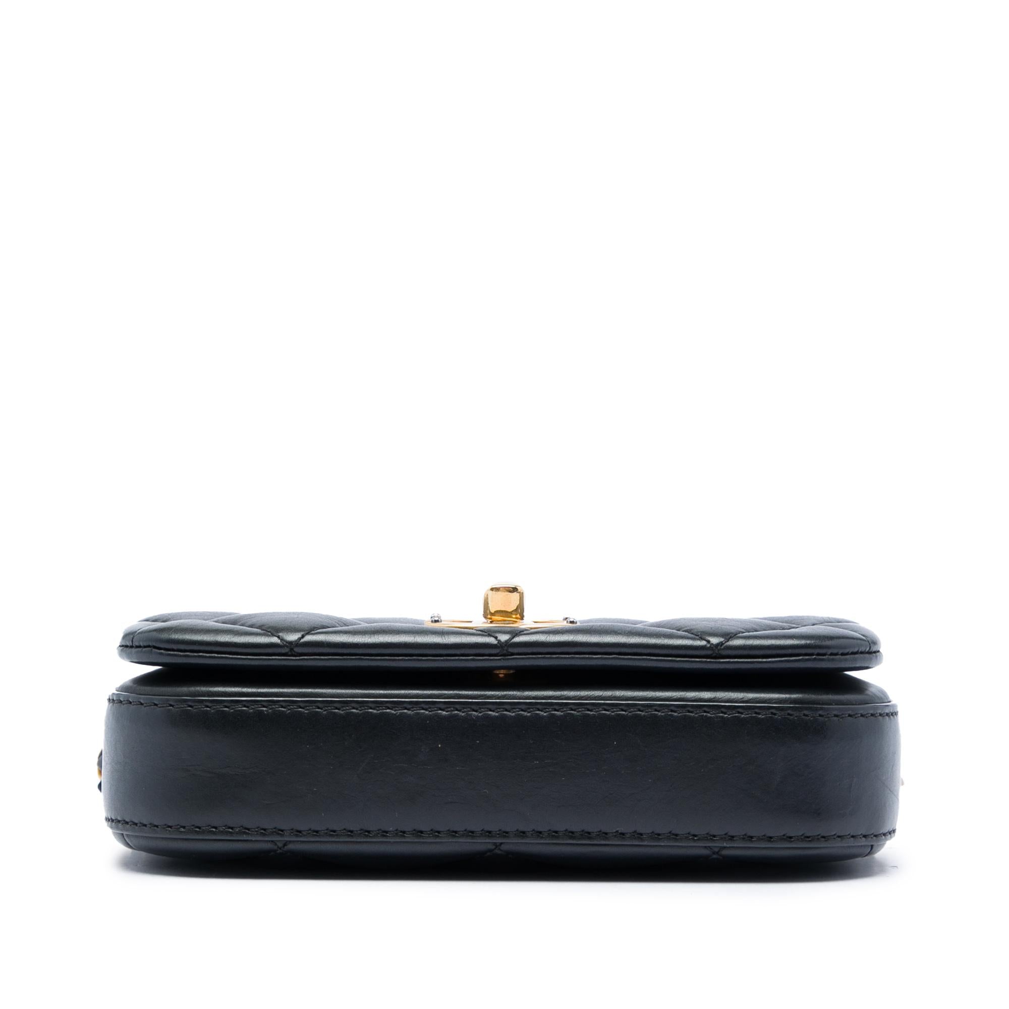 Chanel Mini Quilted Calfskin Nailed CC Flap