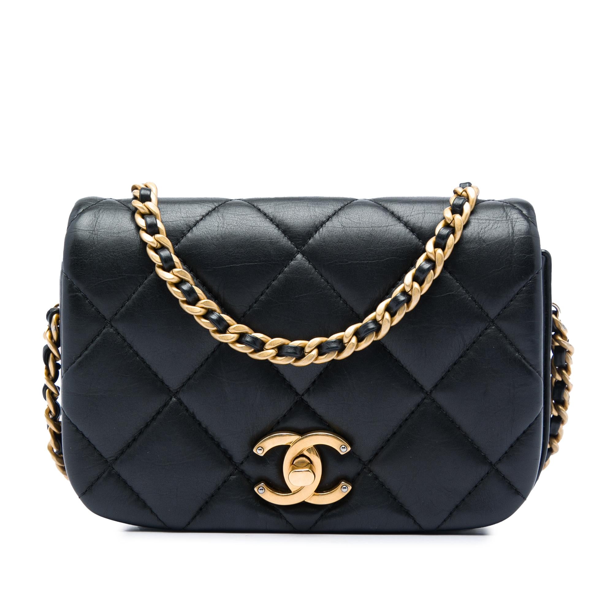 Chanel Mini Quilted Calfskin Nailed CC Flap