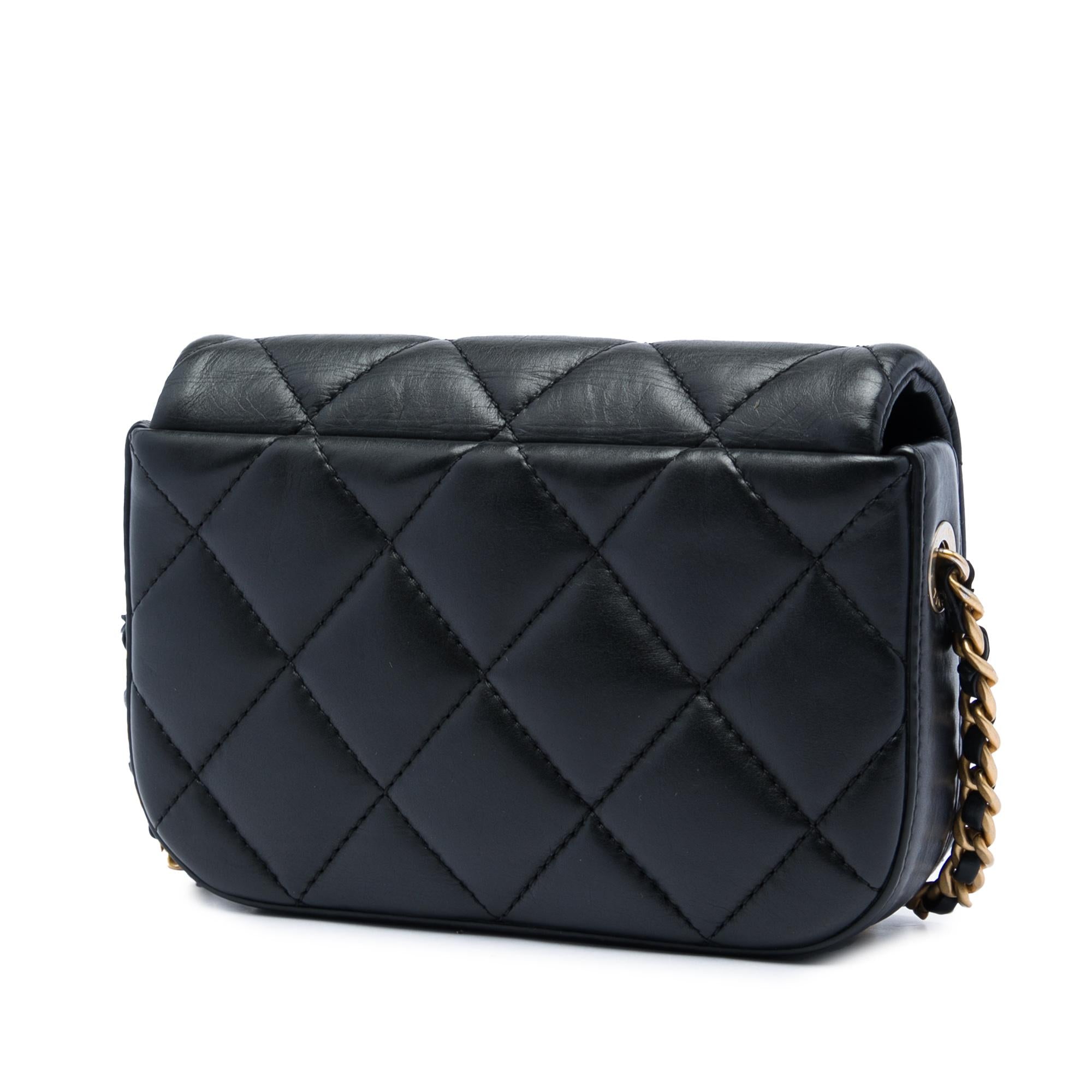 Chanel Mini Quilted Calfskin Nailed CC Flap