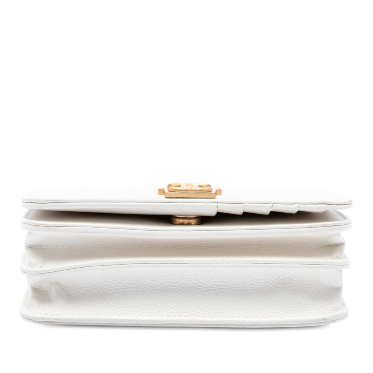 Chanel Mini Quilted Caviar Boy Wallet On Chain