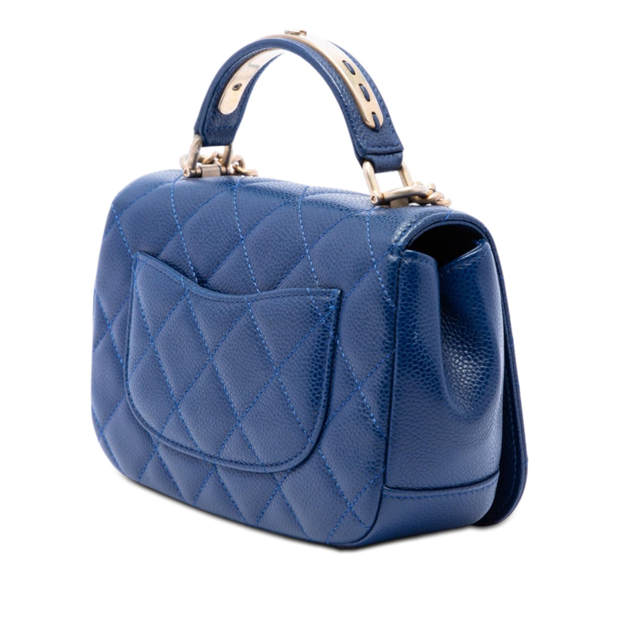 Chanel Mini Quilted Caviar Carry Around Flap