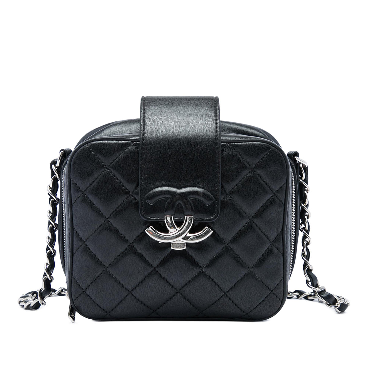 Chanel Mini Quilted Lambskin CC Box Camera Bag