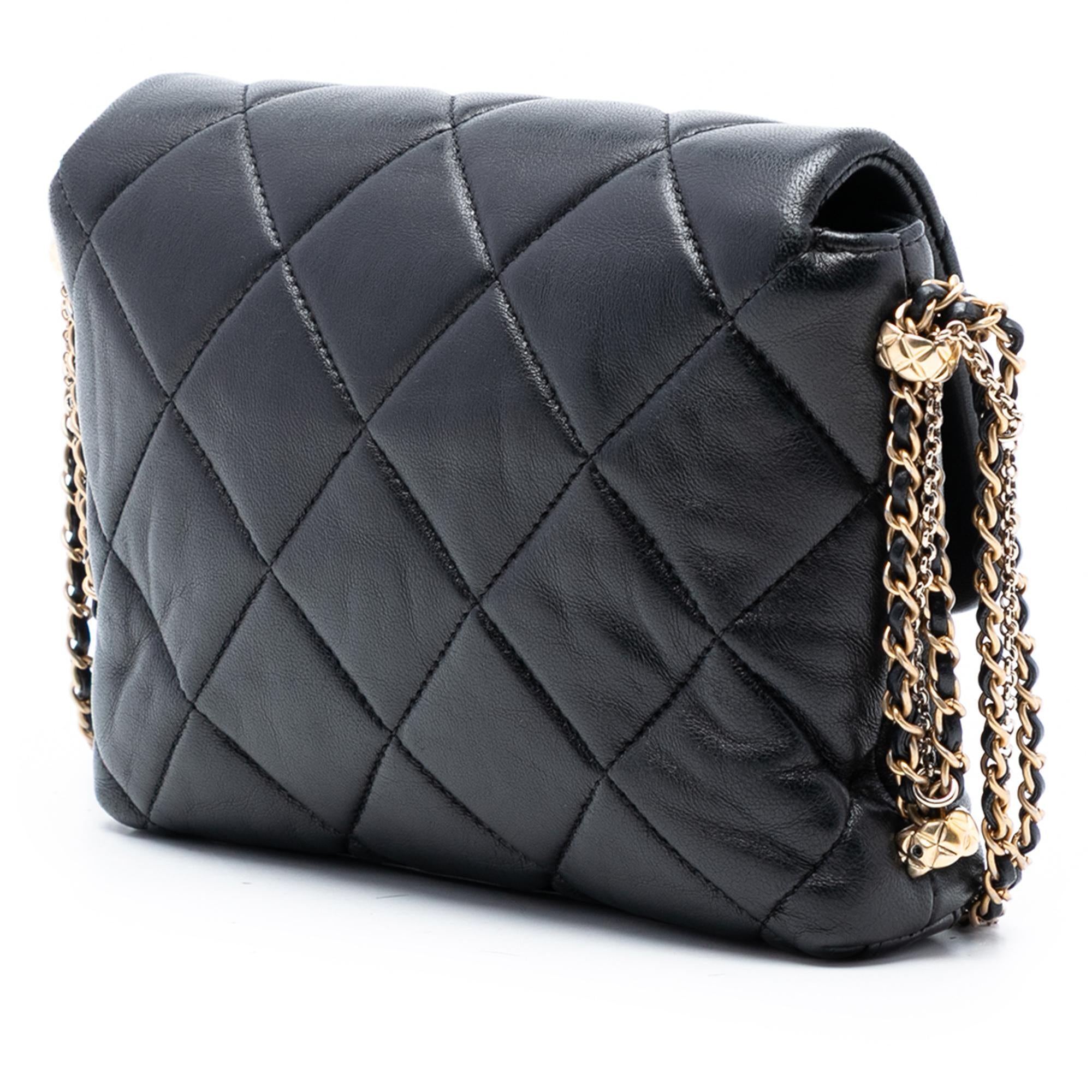 Chanel Mini Quilted Lambskin Crush on Chains Flap