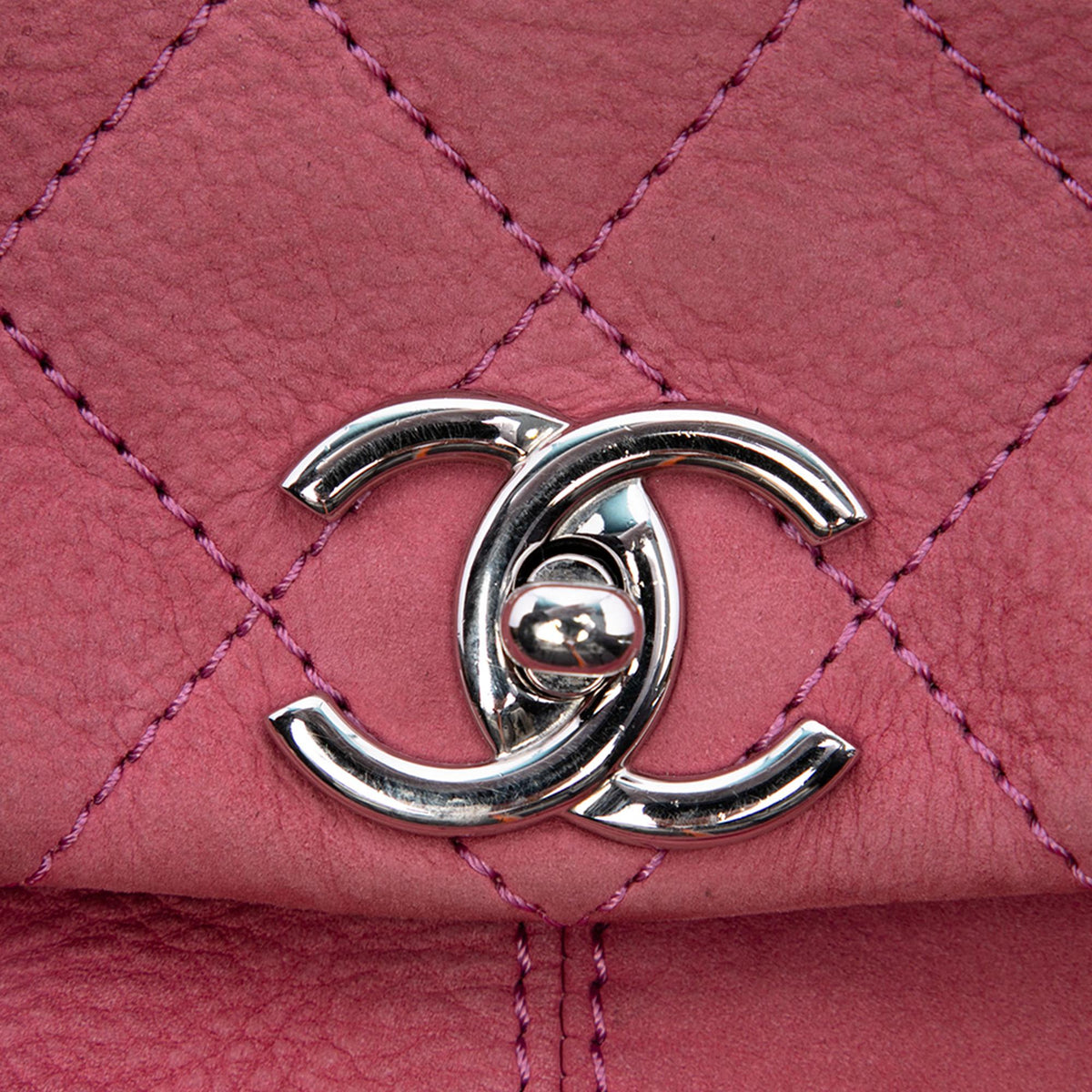 Chanel Mini Quilted Nubuck Trianon Messenger Flap