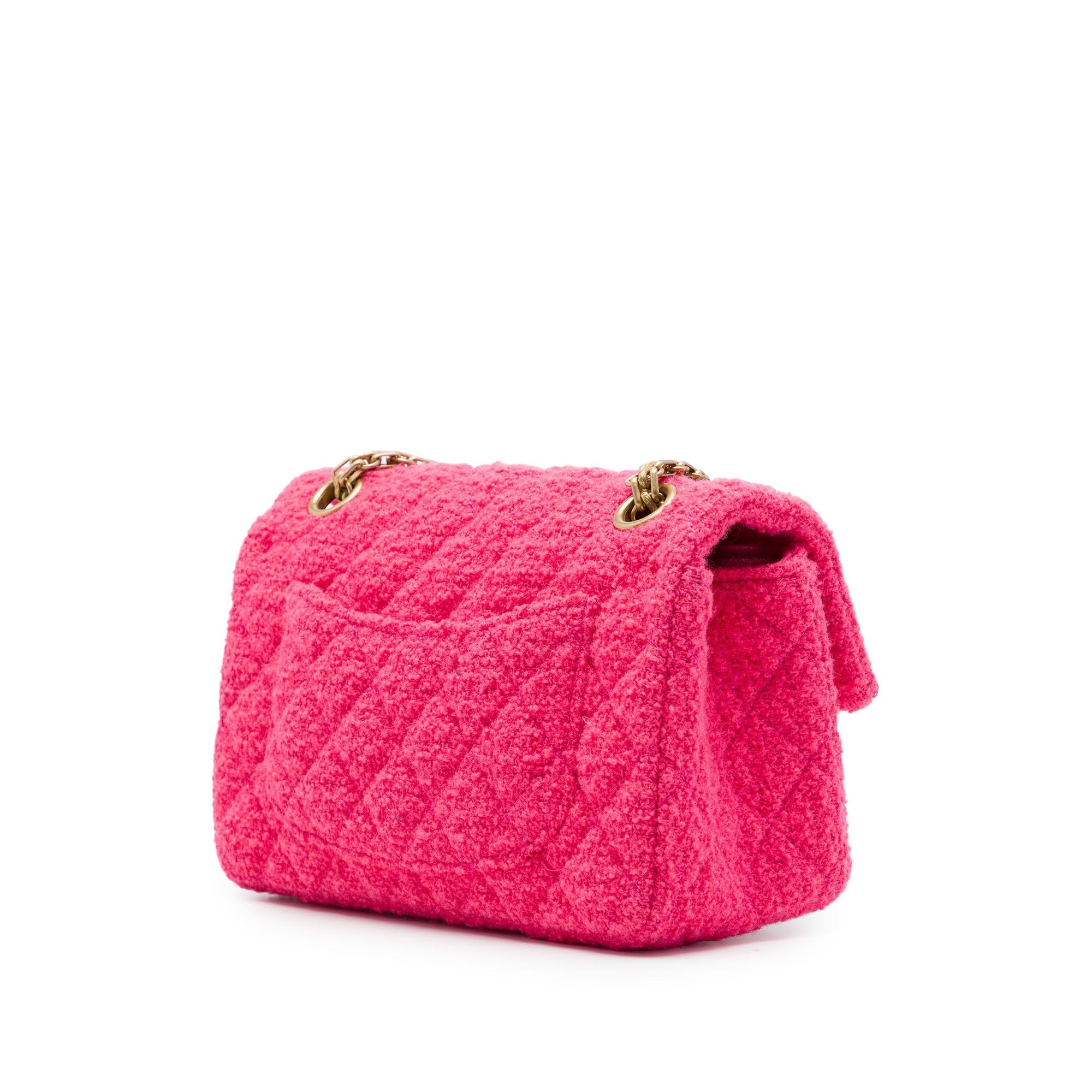 Chanel Mini Quilted Tweed Reissue 2.55 Single Flap 224