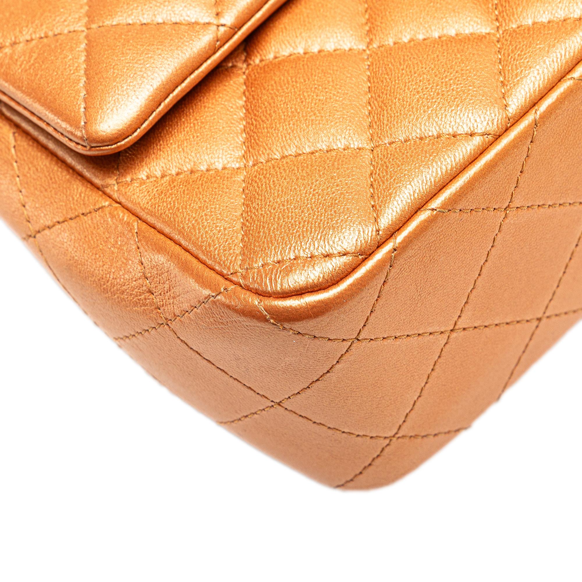 Chanel Mini Rectangular Classic Iridescent Lambskin Single Flap