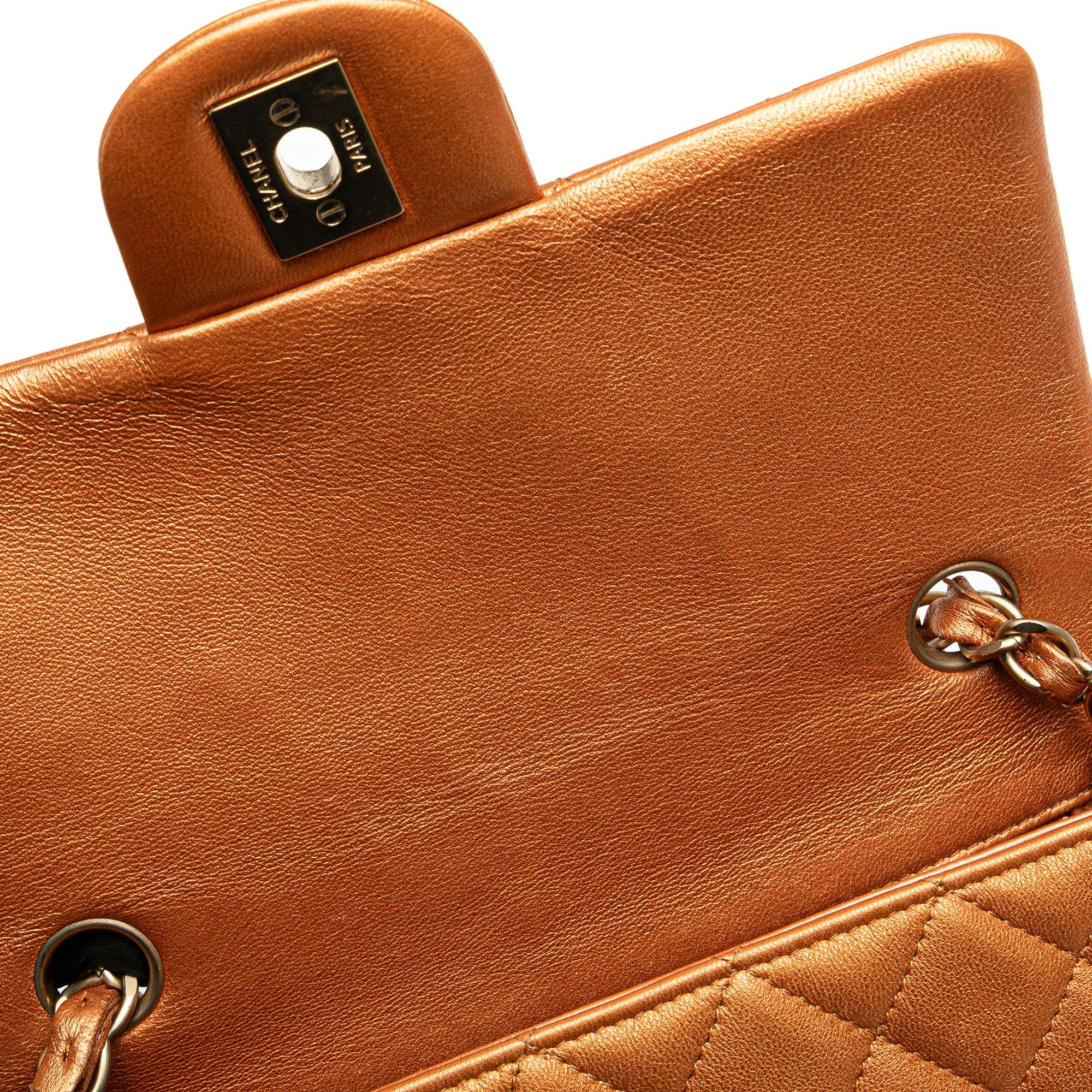 Chanel Mini Rectangular Classic Iridescent Lambskin Single Flap