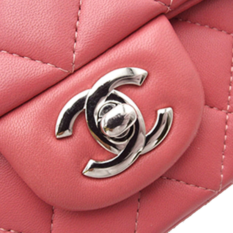 Chanel Mini Rectangular Classic Lambskin Single Flap (SHG-TIx3qD)