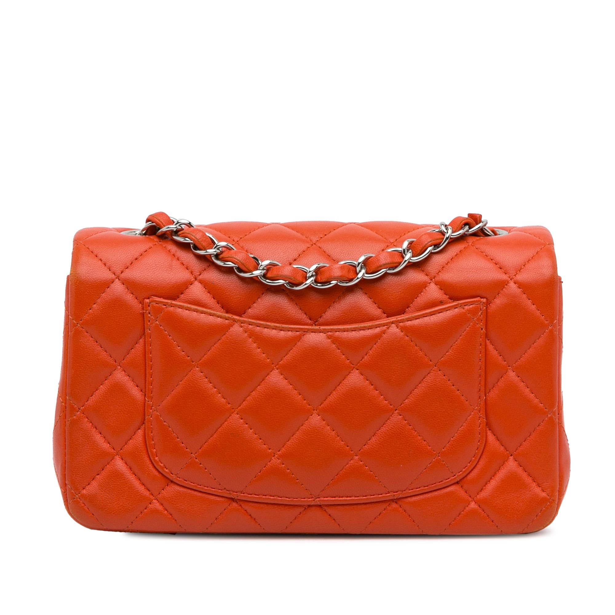 Chanel Mini Rectangular Classic Lambskin Single Flap (SHG-ivLQsv)
