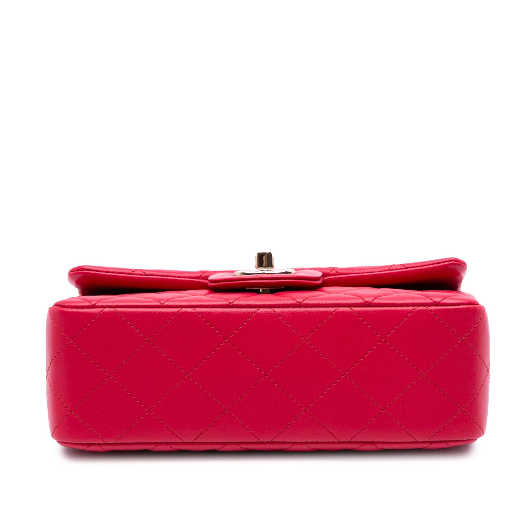Chanel Mini Rectangular Classic Lambskin Single Flap