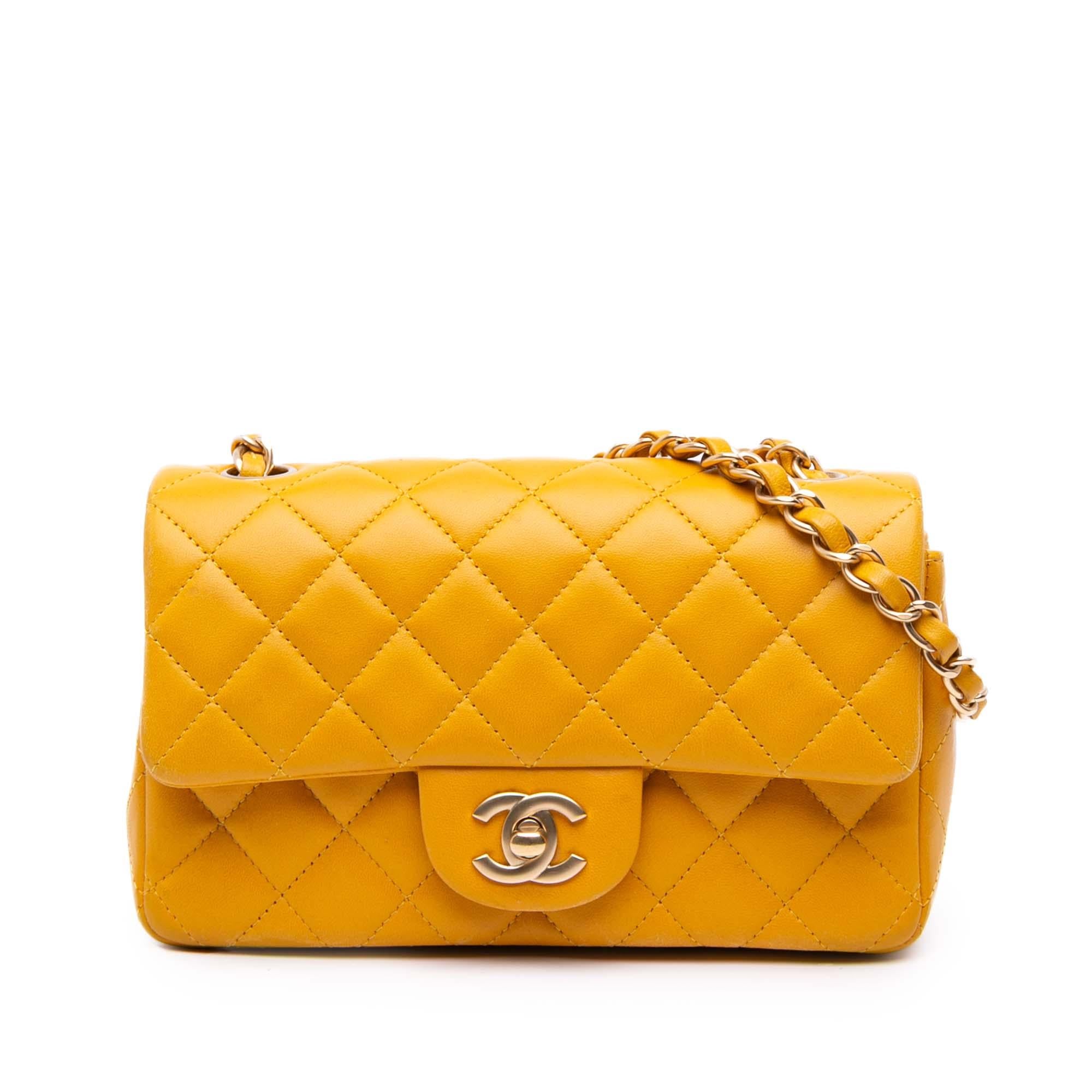Chanel Mini Rectangular Classic Lambskin Single Flap