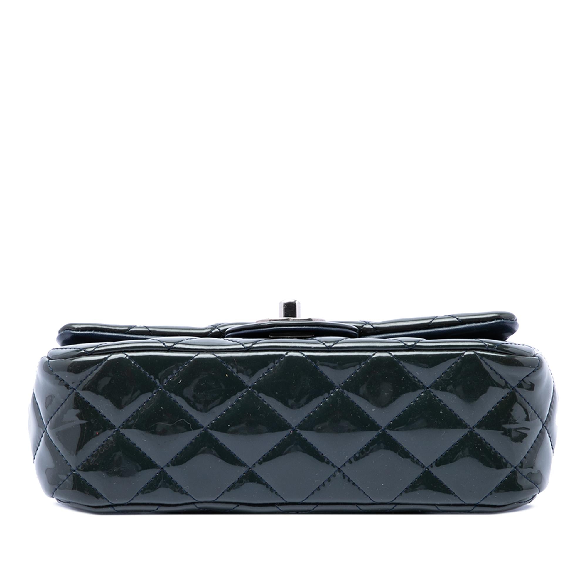 Chanel Mini Rectangular Classic Patent Single Flap