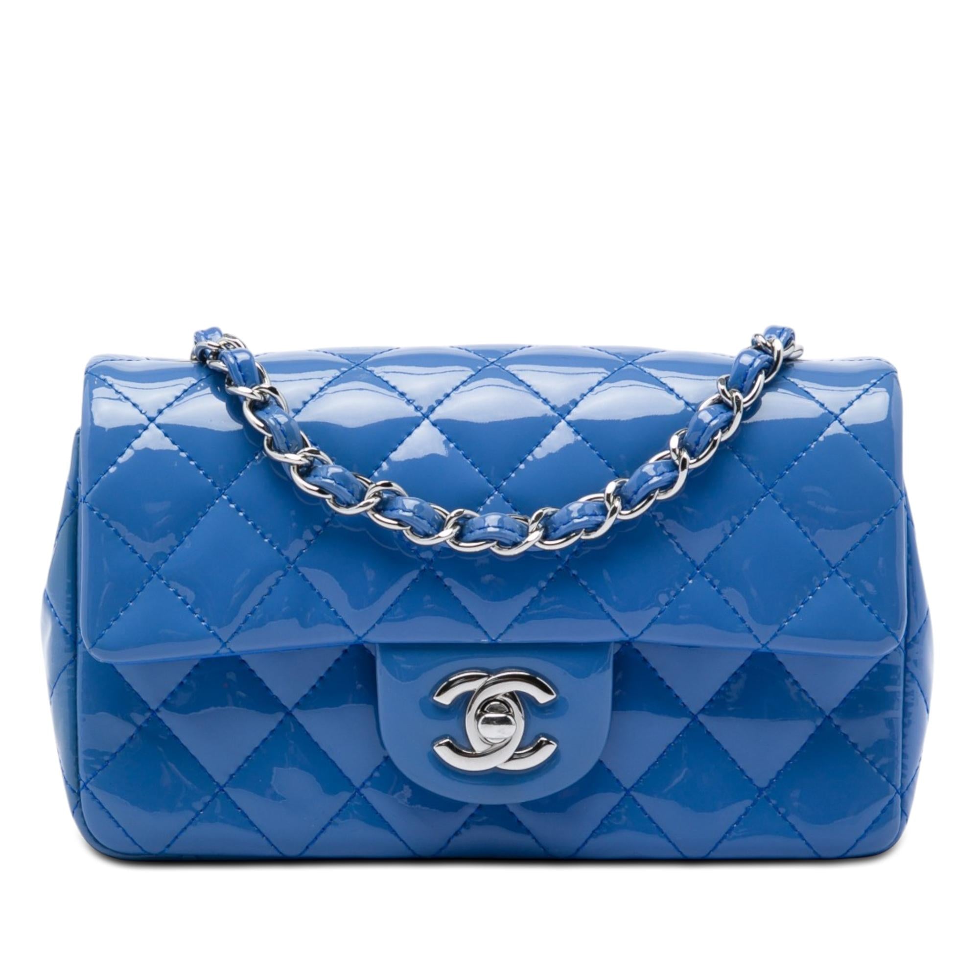 Chanel Mini Rectangular Classic Patent Single Flap