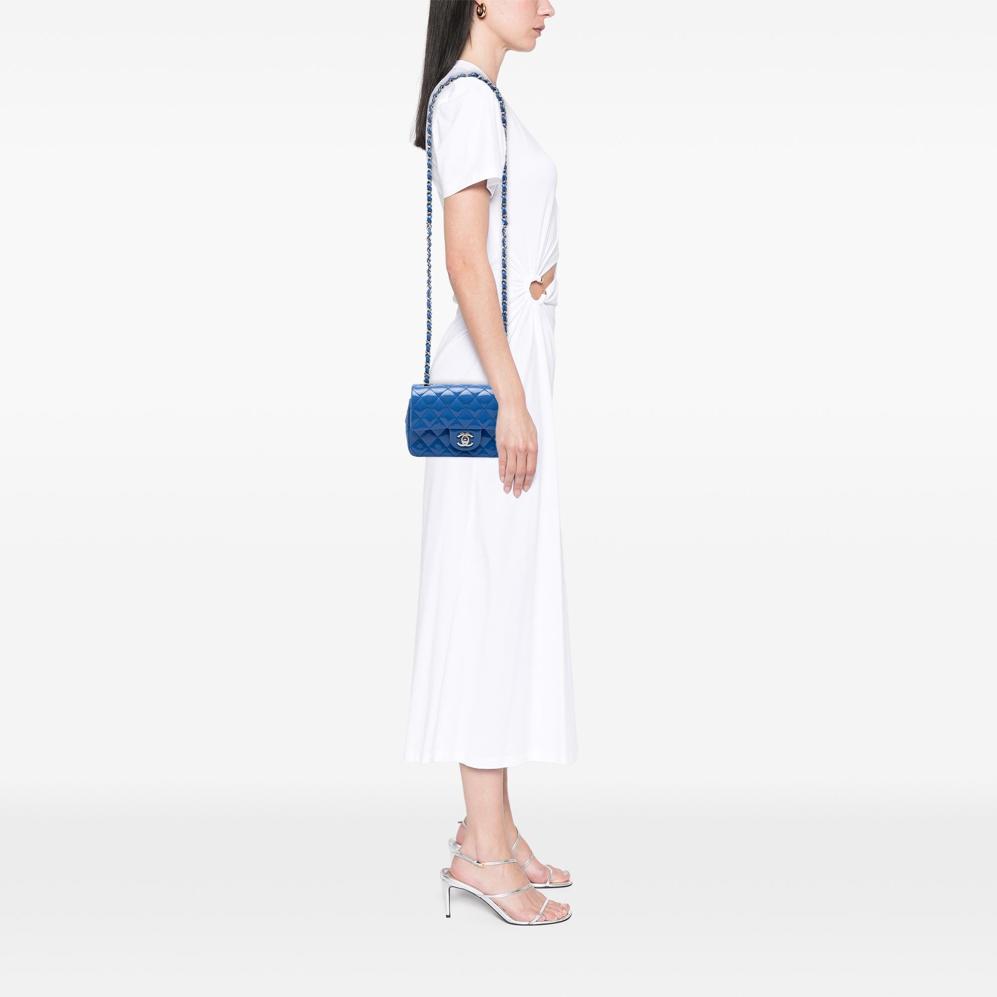 Chanel Mini Rectangular Classic Patent Single Flap