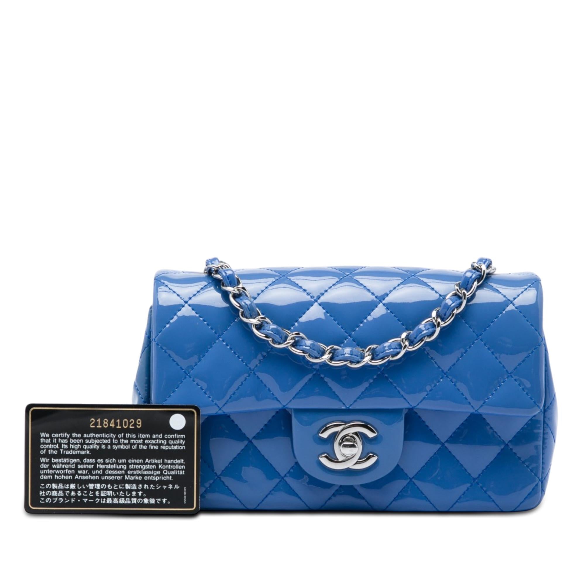Chanel Mini Rectangular Classic Patent Single Flap