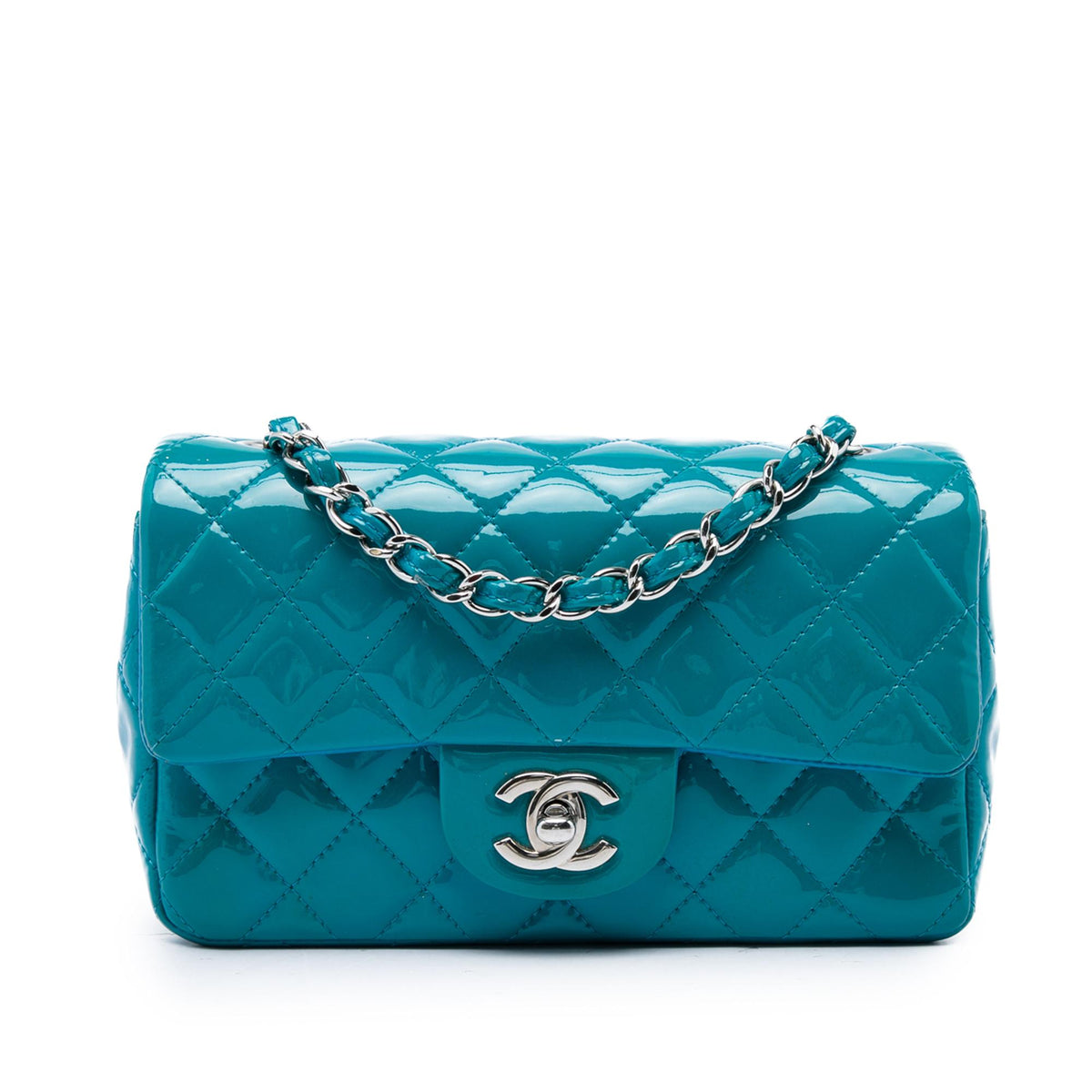 Chanel Mini Rectangular Classic Patent Single Flap